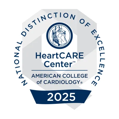 National Distinction of Excellence HeartCARE Center American College of Cardiology 2025